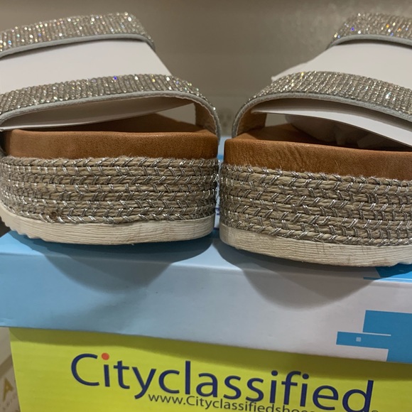 LAST SIZE 10 Rhinestone espadrille sandal - Picture 8 of 9